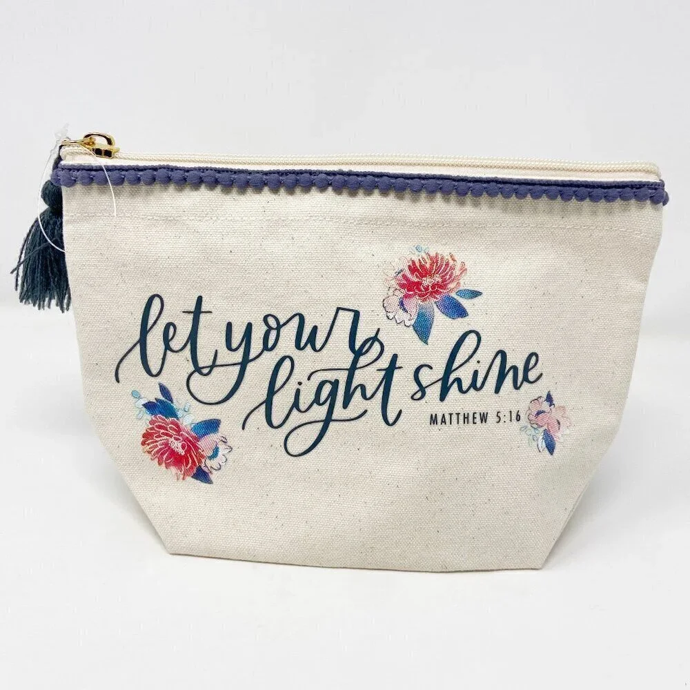 DAYSPRING | Let Your Light Shine Canvas Zip Bag - Picture 3 of 9